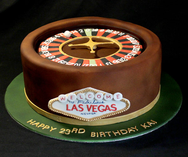 23rd Las Vegas Roulette Wheel Cake